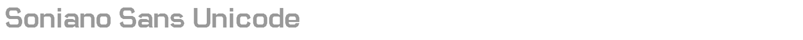 Soniano Sans font preview
